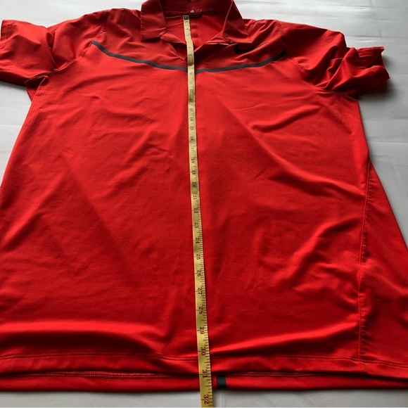 NIKE Dri Fit Tiger Woods Collection Polo Men’s Size Large 1/4 Zip Red - Picture 9 of 9